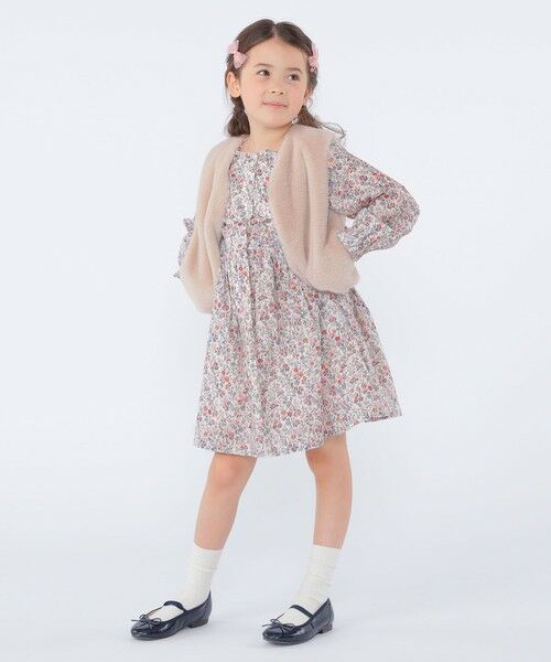 SHIPS / シップス ダウンジャケット・ベスト | SHIPS KIDS:100〜140cm / フェイクファー リバティ ベスト | 詳細19