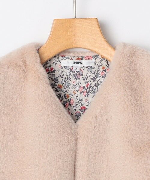 SHIPS / シップス ダウンジャケット・ベスト | SHIPS KIDS:100〜140cm / フェイクファー リバティ ベスト | 詳細24