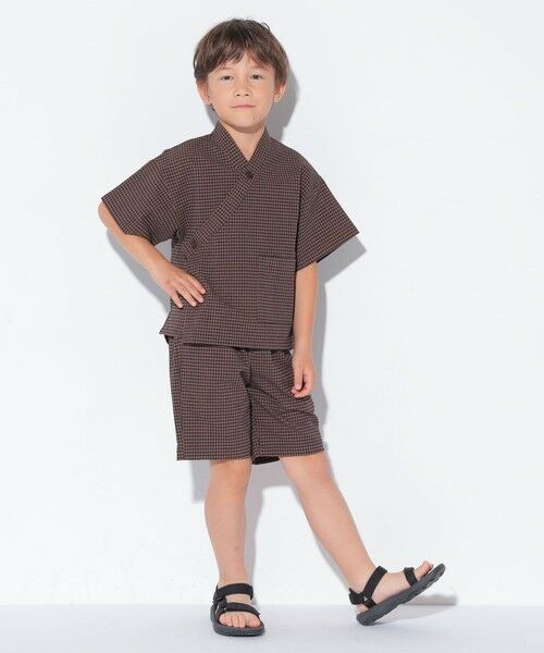 SHIPS / シップス その他アウター | SHIPS KIDS:100〜130cm /〈吸水速乾/UVカット〉チェック 甚平 | 詳細1