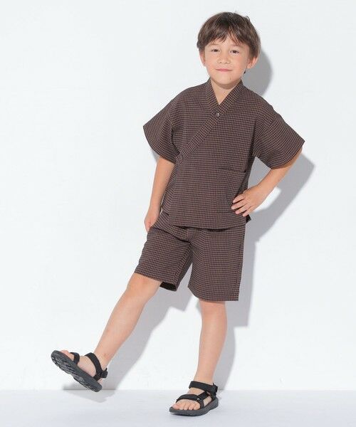 SHIPS / シップス その他アウター | SHIPS KIDS:100〜130cm /〈吸水速乾/UVカット〉チェック 甚平 | 詳細2