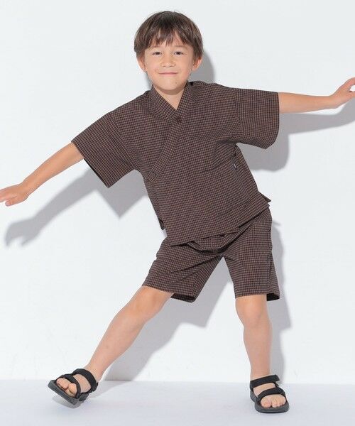 SHIPS / シップス その他アウター | SHIPS KIDS:100〜130cm /〈吸水速乾/UVカット〉チェック 甚平 | 詳細3