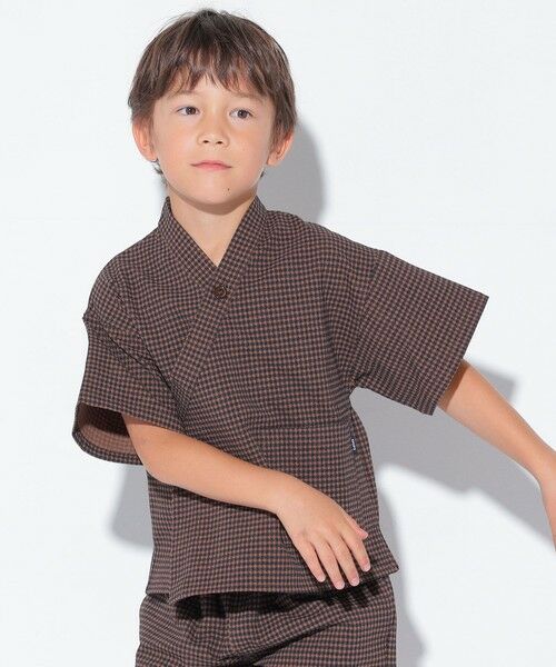 SHIPS / シップス その他アウター | SHIPS KIDS:100〜130cm /〈吸水速乾/UVカット〉チェック 甚平 | 詳細4