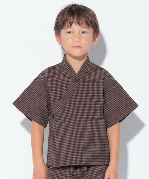 SHIPS / シップス その他アウター | SHIPS KIDS:100〜130cm /〈吸水速乾/UVカット〉チェック 甚平 | 詳細5