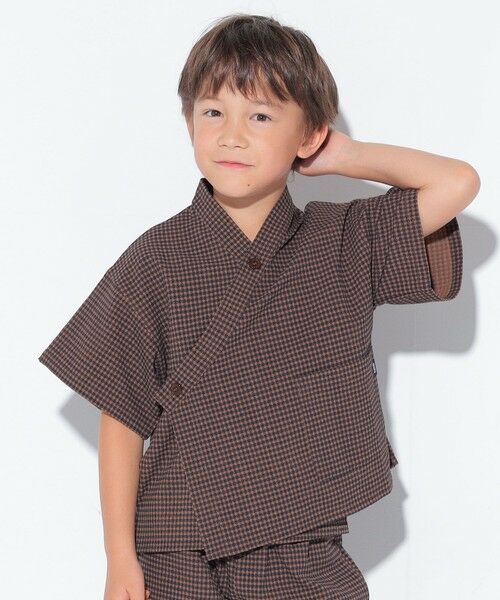 SHIPS / シップス その他アウター | SHIPS KIDS:100〜130cm /〈吸水速乾/UVカット〉チェック 甚平 | 詳細7