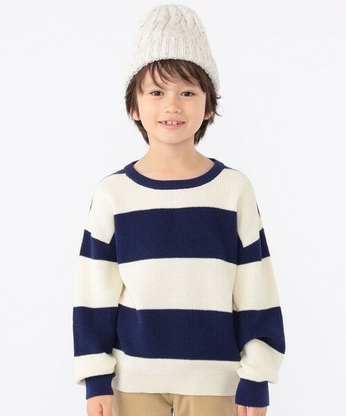 SHIPS / シップス シャツ・ブラウス | SHIPS KIDS:100〜130cm /〈手洗い可能〉畔 ボーダー ニット | 詳細1