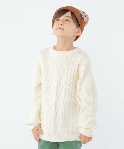 SHIPS / シップス シャツ・ブラウス | SHIPS KIDS:100〜130cm /〈手洗い可能〉ケーブル ニット | 詳細8