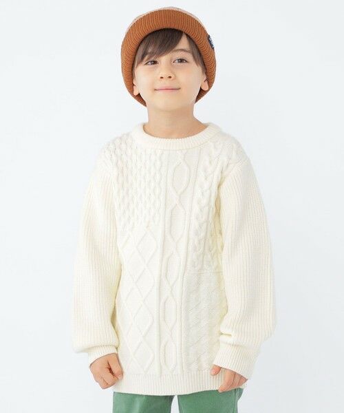 SHIPS / シップス シャツ・ブラウス | SHIPS KIDS:100〜130cm /〈手洗い可能〉ケーブル ニット | 詳細9