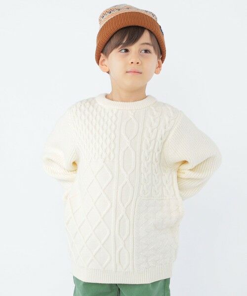 SHIPS / シップス シャツ・ブラウス | SHIPS KIDS:100〜130cm /〈手洗い可能〉ケーブル ニット | 詳細6