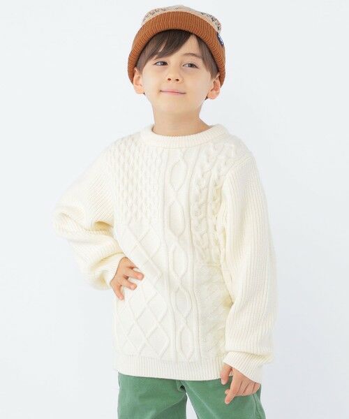 SHIPS / シップス シャツ・ブラウス | SHIPS KIDS:100〜130cm /〈手洗い可能〉ケーブル ニット | 詳細7
