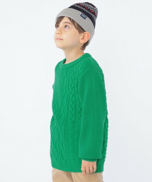 SHIPS / シップス シャツ・ブラウス | SHIPS KIDS:100〜130cm /〈手洗い可能〉ケーブル ニット | 詳細19
