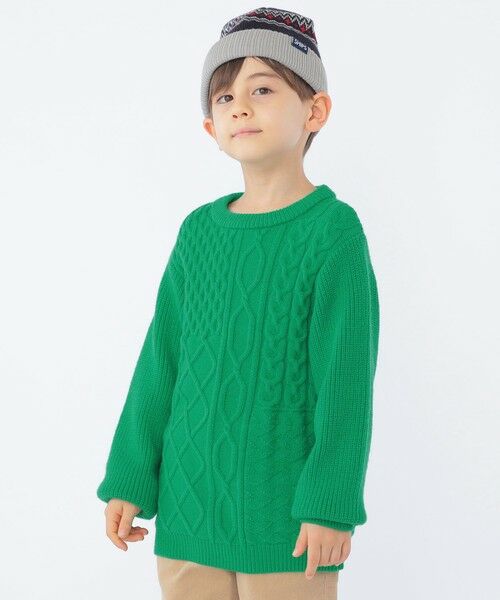 SHIPS / シップス シャツ・ブラウス | SHIPS KIDS:100〜130cm /〈手洗い可能〉ケーブル ニット | 詳細20