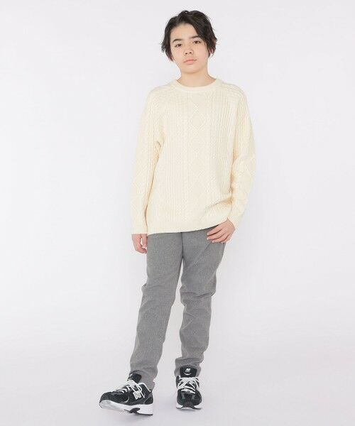 SHIPS / シップス シャツ・ブラウス | SHIPS KIDS:140〜160cm /〈洗濯機可能〉ケーブル ニット | 詳細3