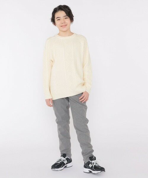 SHIPS / シップス シャツ・ブラウス | SHIPS KIDS:140〜160cm /〈洗濯機可能〉ケーブル ニット | 詳細4