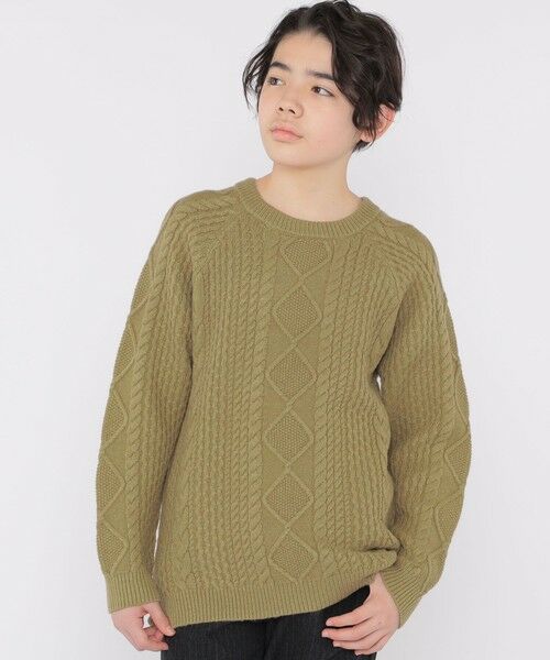 SHIPS / シップス シャツ・ブラウス | SHIPS KIDS:140〜160cm /〈洗濯機可能〉ケーブル ニット | 詳細15