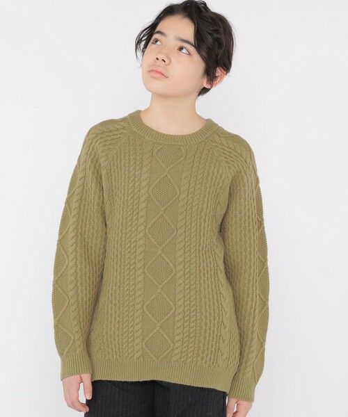 SHIPS / シップス シャツ・ブラウス | SHIPS KIDS:140〜160cm /〈洗濯機可能〉ケーブル ニット | 詳細12