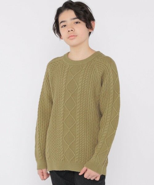 SHIPS / シップス シャツ・ブラウス | SHIPS KIDS:140〜160cm /〈洗濯機可能〉ケーブル ニット | 詳細13