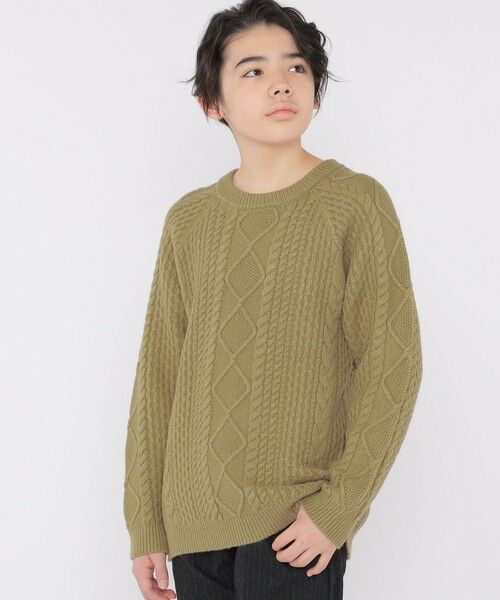 SHIPS / シップス シャツ・ブラウス | SHIPS KIDS:140〜160cm /〈洗濯機可能〉ケーブル ニット | 詳細14