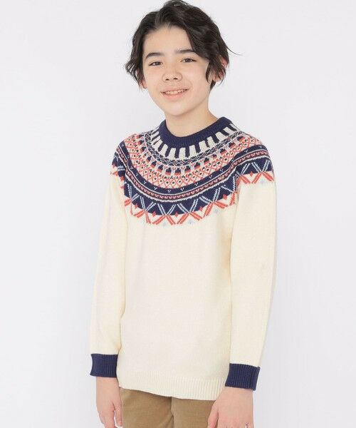 SHIPS / シップス シャツ・ブラウス | SHIPS KIDS:140〜160cm /〈洗濯機可能〉フェアアイル ニット | 詳細1