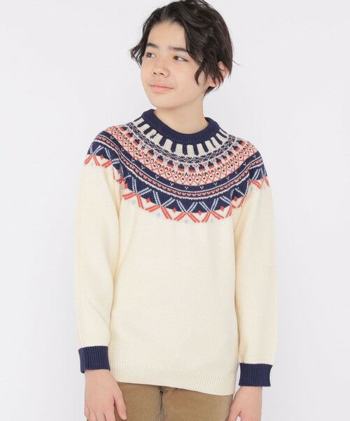 SHIPS / シップス シャツ・ブラウス | SHIPS KIDS:140〜160cm /〈洗濯機可能〉フェアアイル ニット | 詳細2