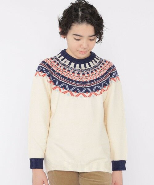 SHIPS / シップス シャツ・ブラウス | SHIPS KIDS:140〜160cm /〈洗濯機可能〉フェアアイル ニット | 詳細3