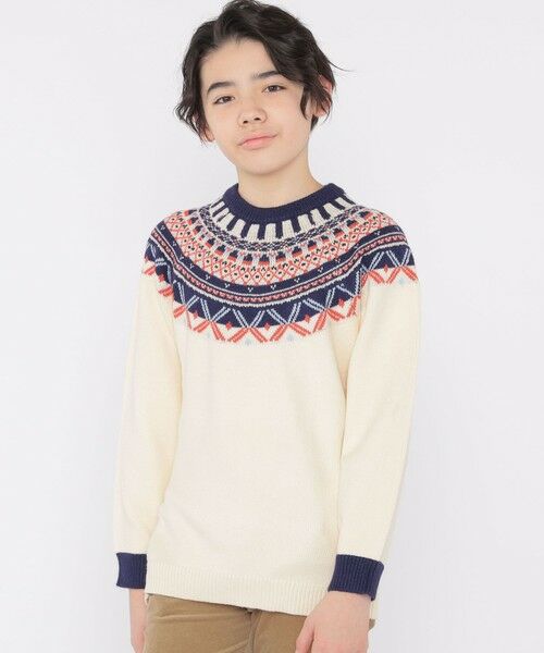 SHIPS / シップス シャツ・ブラウス | SHIPS KIDS:140〜160cm /〈洗濯機可能〉フェアアイル ニット | 詳細4