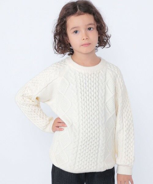 SHIPS / シップス ニット・セーター | SHIPS KIDS:100〜130cm /〈洗濯機可能〉ケーブル ニット | 詳細11