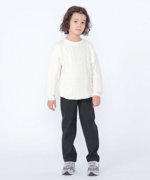 SHIPS / シップス ニット・セーター | SHIPS KIDS:100〜130cm /〈洗濯機可能〉ケーブル ニット | 詳細12
