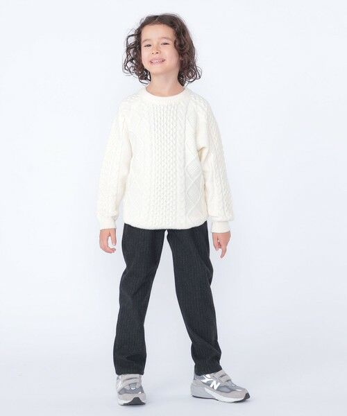 SHIPS / シップス ニット・セーター | SHIPS KIDS:100〜130cm /〈洗濯機可能〉ケーブル ニット | 詳細15