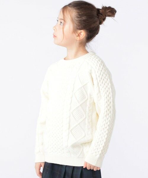 SHIPS / シップス ニット・セーター | SHIPS KIDS:100〜130cm /〈洗濯機可能〉ケーブル ニット | 詳細5