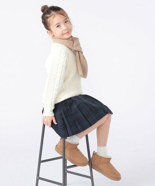 SHIPS / シップス ニット・セーター | SHIPS KIDS:100〜130cm /〈洗濯機可能〉ケーブル ニット | 詳細7