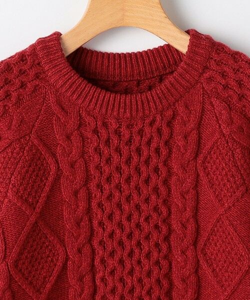 SHIPS / シップス ニット・セーター | SHIPS KIDS:140〜160cm /〈洗濯機可能〉ケーブル ニット | 詳細3