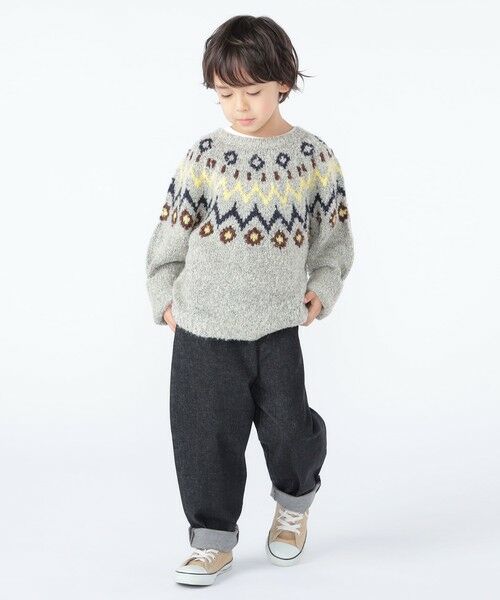 SHIPS / シップス ニット・セーター | SHIPS KIDS:100〜130cm /〈洗濯機可能〉フェアアイル柄 ニット | 詳細10