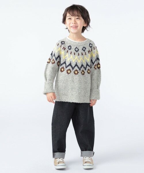 SHIPS / シップス ニット・セーター | SHIPS KIDS:100〜130cm /〈洗濯機可能〉フェアアイル柄 ニット | 詳細8