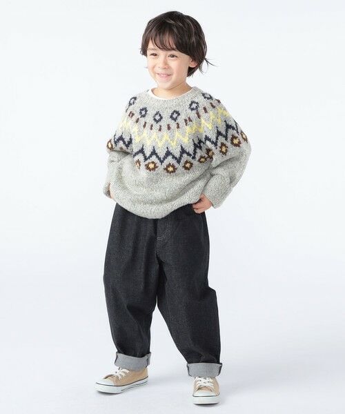 SHIPS / シップス ニット・セーター | SHIPS KIDS:100〜130cm /〈洗濯機可能〉フェアアイル柄 ニット | 詳細9