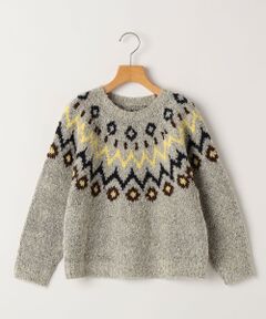 SHIPS / シップス ニット・セーター | SHIPS KIDS:140〜160cm /〈洗濯機可能〉フェアアイル柄 ニット