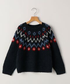 SHIPS / シップス ニット・セーター | SHIPS KIDS:140〜160cm /〈洗濯機可能〉フェアアイル柄 ニット