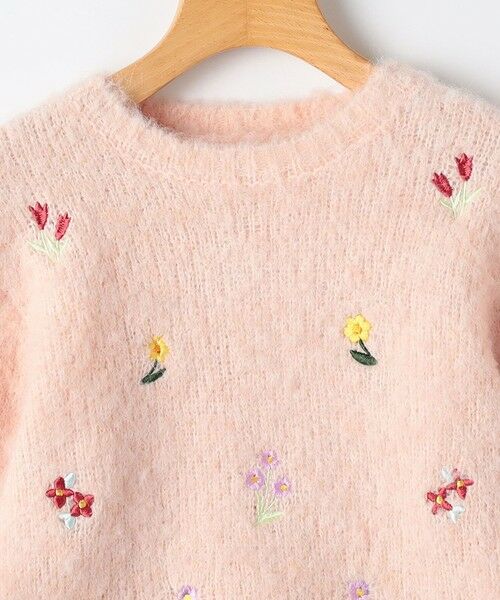 SHIPS / シップス ニット・セーター | SHIPS KIDS:80〜90cm / 〈洗濯機可能〉シャギー エンブロイダリー ニット | 詳細3