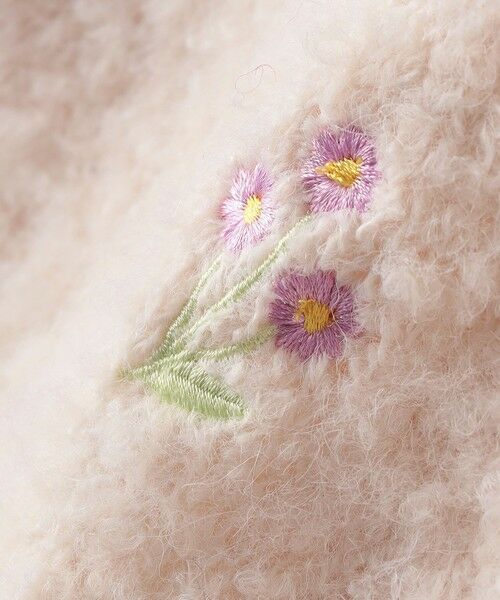 SHIPS / シップス ニット・セーター | SHIPS KIDS:100〜130cm /〈洗濯機可能〉シャギー エンブロイダリー ニット | 詳細1