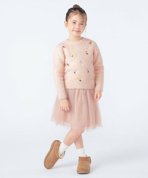 SHIPS / シップス ニット・セーター | SHIPS KIDS:100〜130cm /〈洗濯機可能〉シャギー エンブロイダリー ニット | 詳細5
