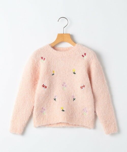 SHIPS / シップス ニット・セーター | SHIPS KIDS:100〜130cm /〈洗濯機可能〉シャギー エンブロイダリー ニット | 詳細9