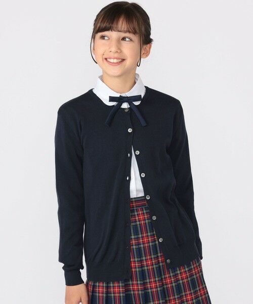 SHIPS / シップス カーディガン・ボレロ | SHIPS KIDS:140〜150cm / 14GG クルーネック カーディガン | 詳細5