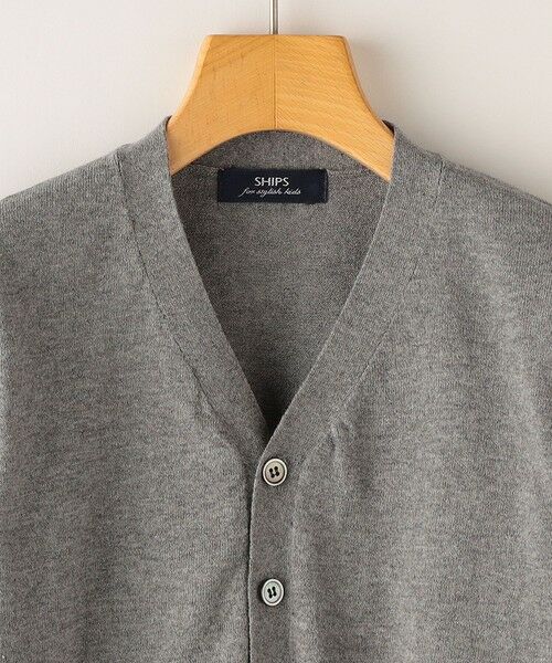 SHIPS / シップス カーディガン・ボレロ | SHIPS KIDS:100〜130cm / 14GG Vネック カーディガン | 詳細9