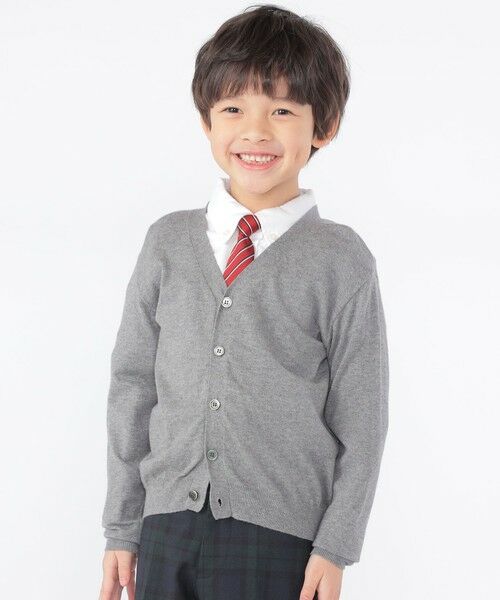 SHIPS / シップス カーディガン・ボレロ | SHIPS KIDS:100〜130cm / 14GG Vネック カーディガン | 詳細3