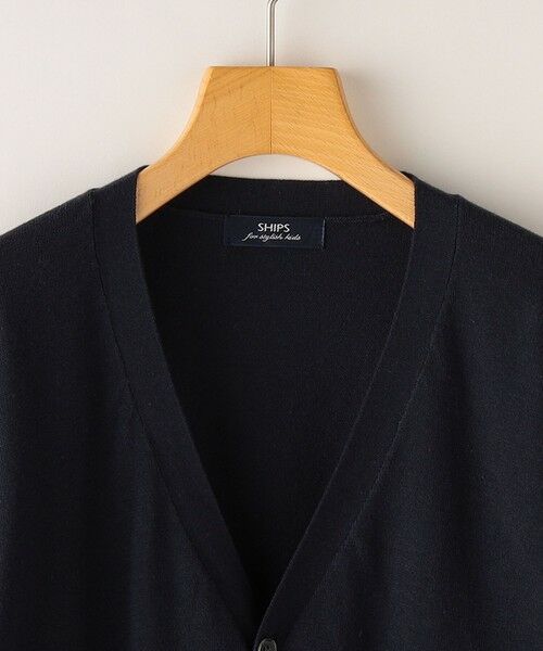 SHIPS / シップス カーディガン・ボレロ | SHIPS KIDS:145〜160cm / 14GG Vネック カーディガン | 詳細3