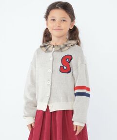 SHIPS / シップス カーディガン・ボレロ | SHIPS KIDS:100〜130cm /〈手洗い可能〉ジャカード レタード カーディガン