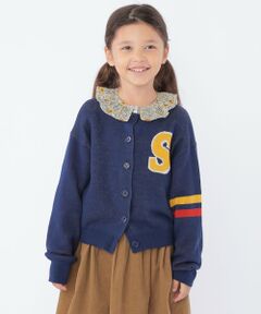 SHIPS / シップス カーディガン・ボレロ | SHIPS KIDS:100〜130cm /〈手洗い可能〉ジャカード レタード カーディガン