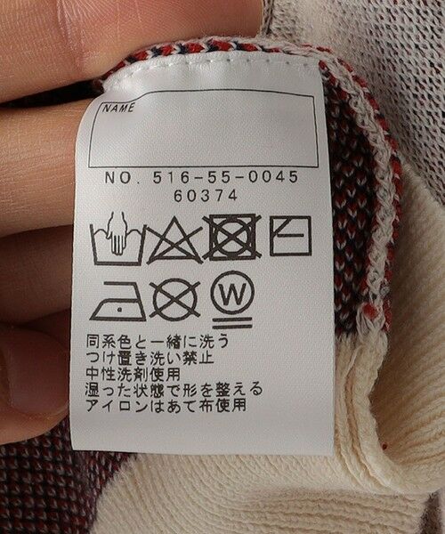 SHIPS / シップス カーディガン・ボレロ | SHIPS KIDS:100〜130cm /〈手洗い可能〉ジャカード レタード カーディガン | 詳細13