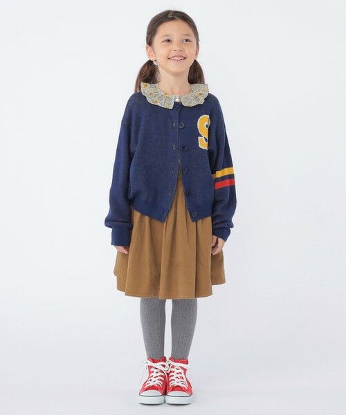 SHIPS / シップス カーディガン・ボレロ | SHIPS KIDS:100〜130cm /〈手洗い可能〉ジャカード レタード カーディガン | 詳細19