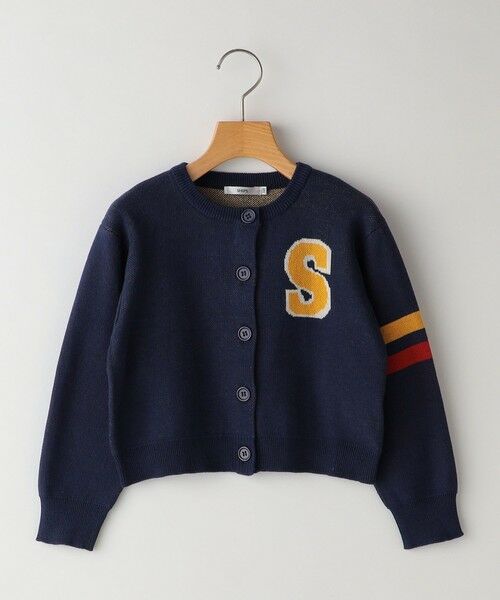 SHIPS / シップス カーディガン・ボレロ | SHIPS KIDS:100〜130cm /〈手洗い可能〉ジャカード レタード カーディガン | 詳細22