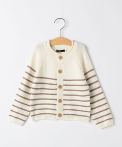 SHIPS / シップス カーディガン・ボレロ | SHIPS KIDS:85〜95cm /〈洗濯機可能〉ボーダー カーディガン